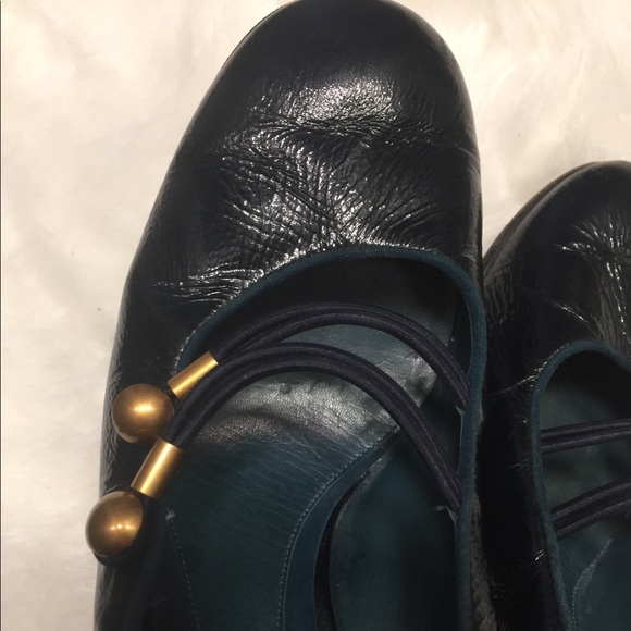 MARC JACOBS Patent Leather Mary Jane Heel Bluish - Picture 4 of 6